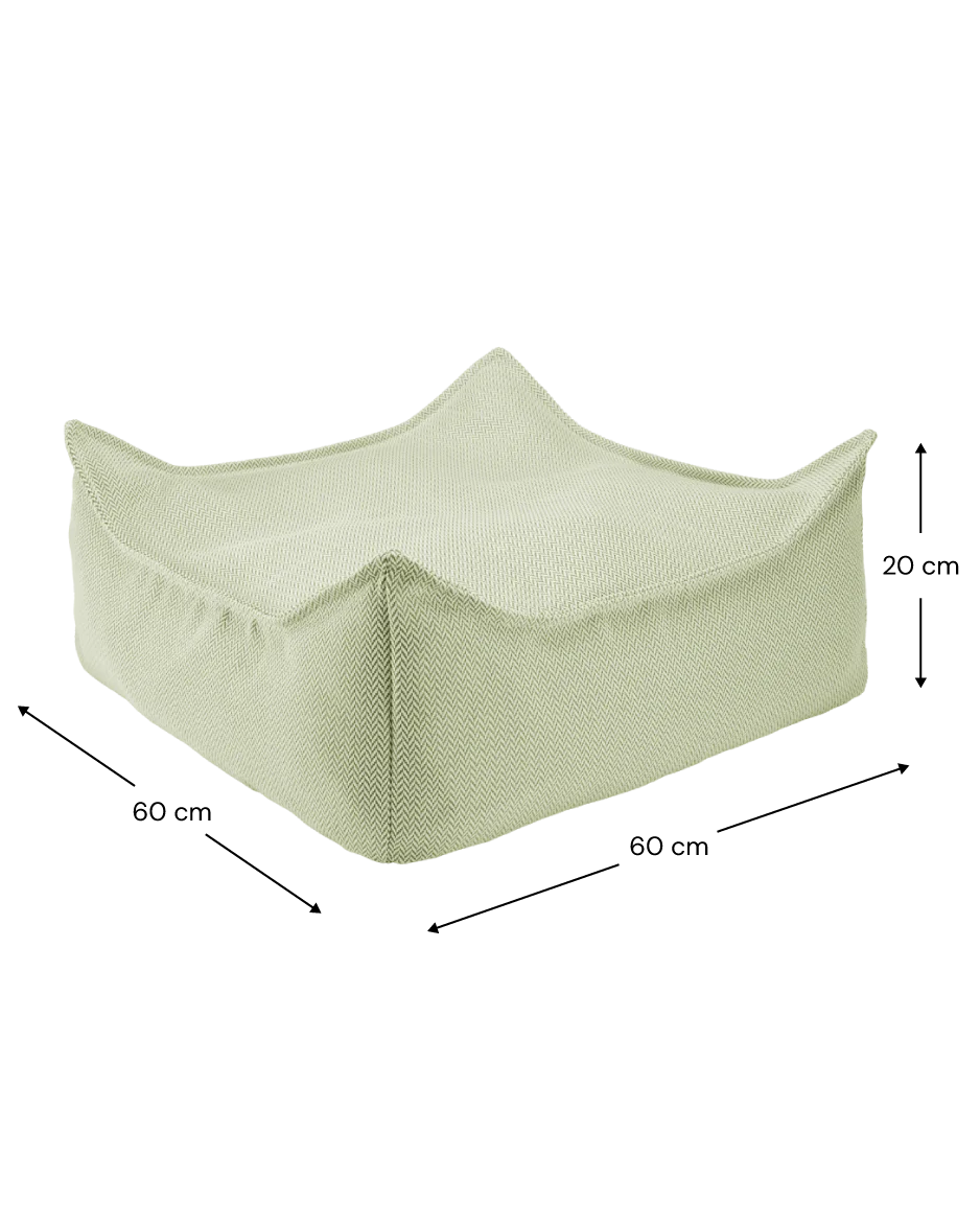Herba Outdoor Beanbag Chair & Ottoman Set