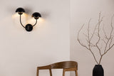 Lyckorna Vägglampa 35 cm, Svart
