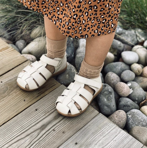 Little Gardener Sandal, Off White