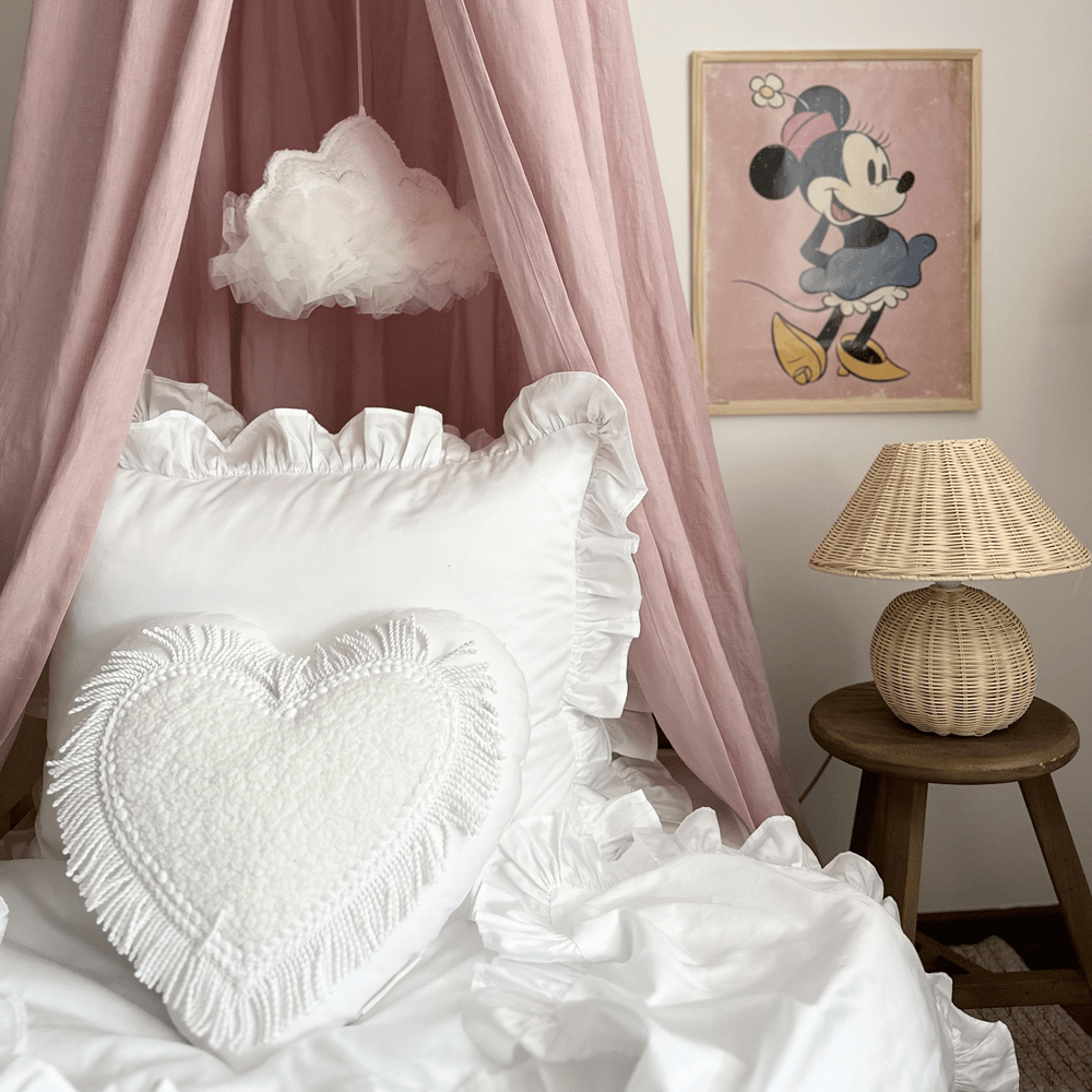 Sänghimmel Linne, Bubblegum 50cm/70cm - Cotton & Sweets