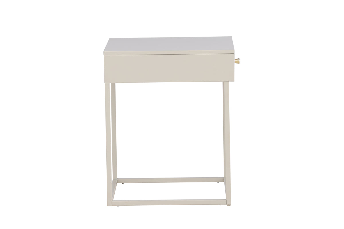 BAKAL Sängbord, 43x41 Beige