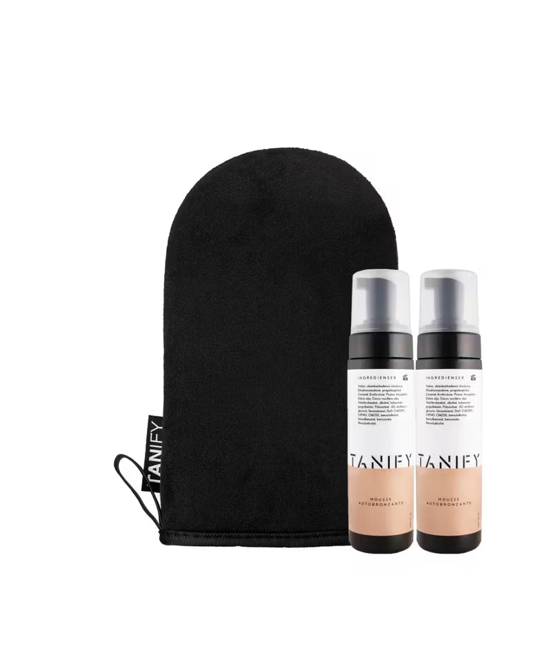 TANIFY Selftan mousse 200 ml 2st + 1st handske