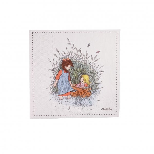 Servett - Madicken 16-pack 33x33cm