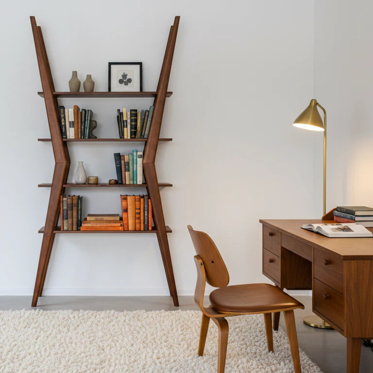 Mid Century Modern Bookcase | The X