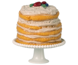 Party cake and cake stand, Mouse | Off white