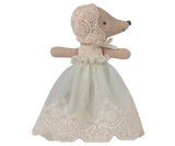 Baby mouse in gown - Mint