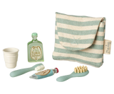 Toothbrush set in bag, Mouse - Blue stripe