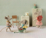 Little sister mouse with bag