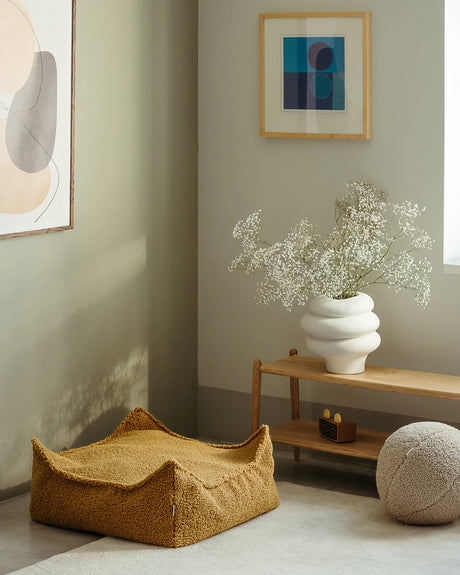 Square Ottoman, Maple
