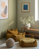 Square Ottoman, Maple