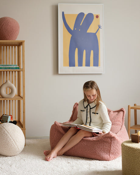 Beanbag Chair, Guava Pink