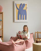 Beanbag Chair, Guava Pink
