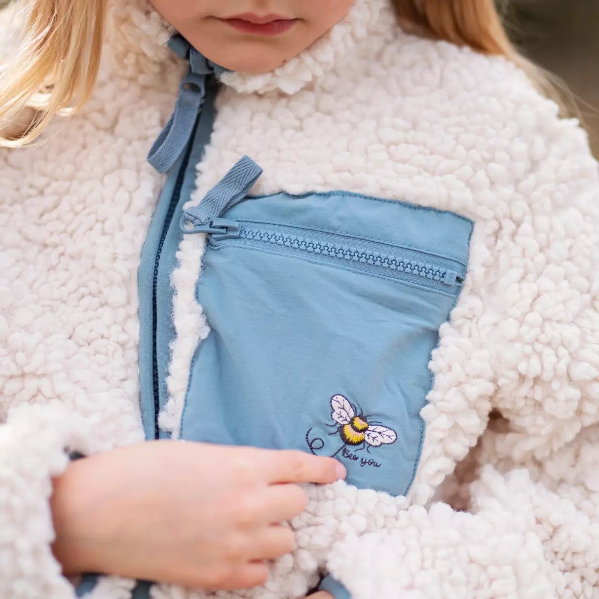Teddyjacka Nature Beige 122/128 (6-8år)