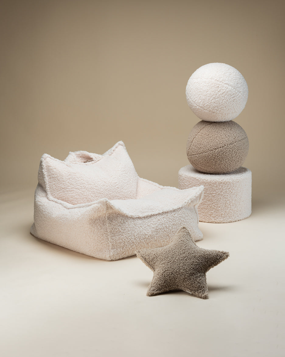 Beanbag Chair, Cream White