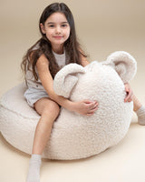 Bear Beanbag, White