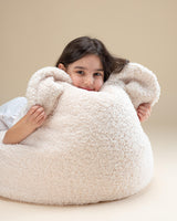 Bear Beanbag, White