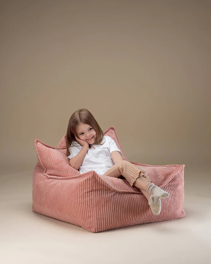 Beanbag Chair, Pink Mousse