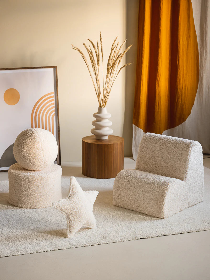 Pouffe, Cream White