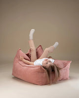 Beanbag Chair, Pink Mousse