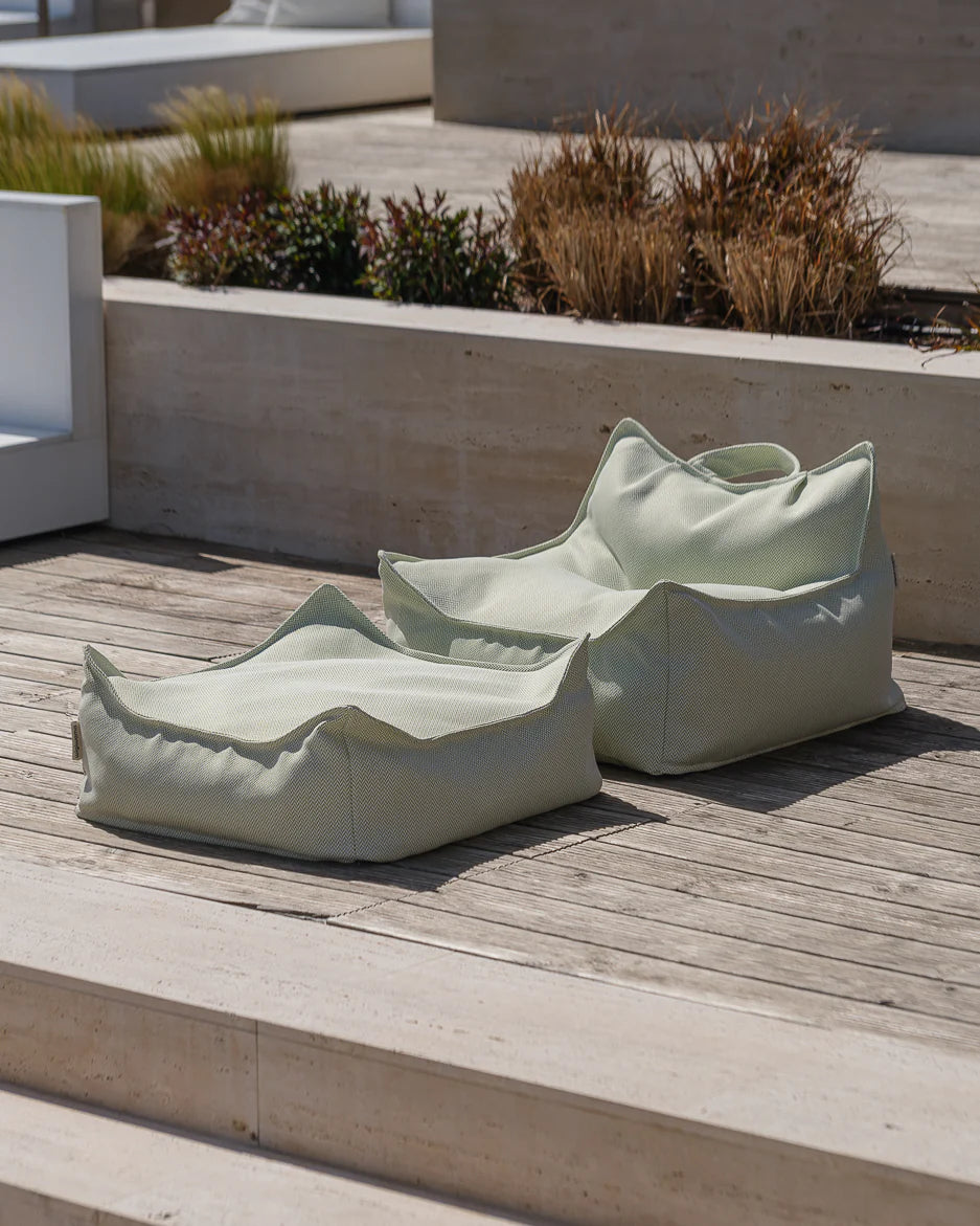 Herba Outdoor Beanbag Chair & Ottoman Set