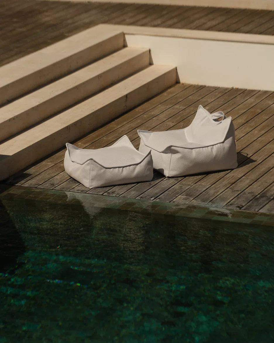Terra Outdoor Beanbag Chair & Ottoman Set