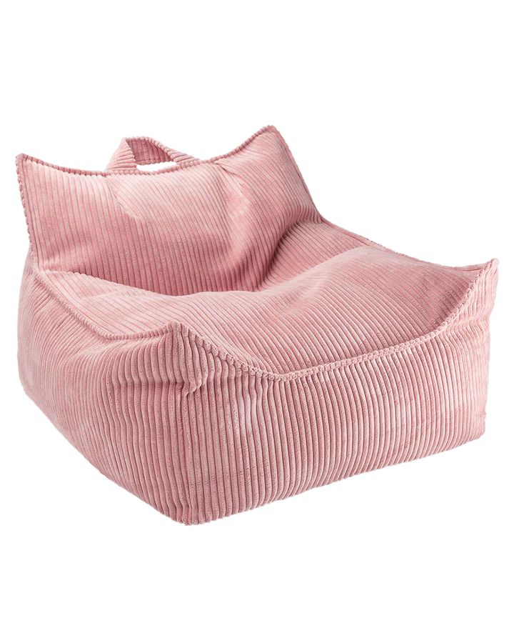 Beanbag Chair, Pink Mousse