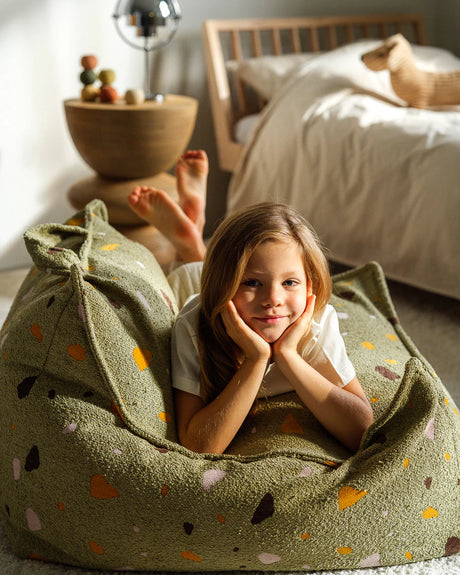 Beanbag Chair, Terrazzo Moss