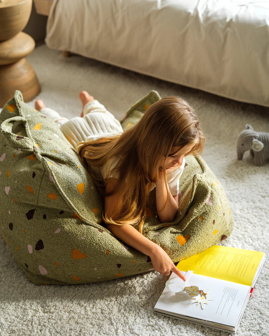 Beanbag Chair, Terrazzo Moss