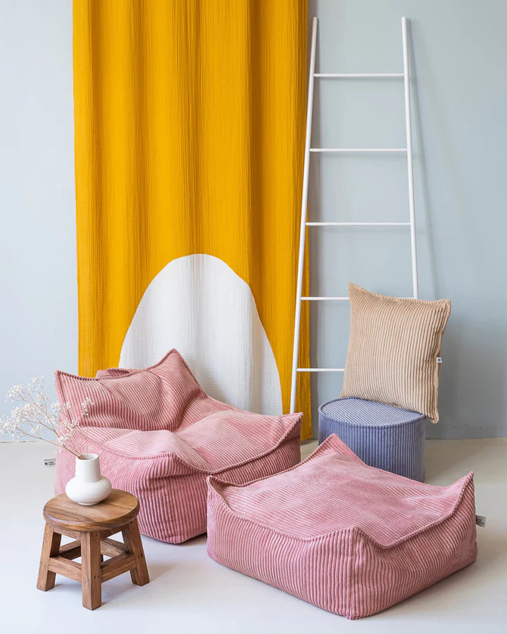 Beanbag Chair, Pink Mousse