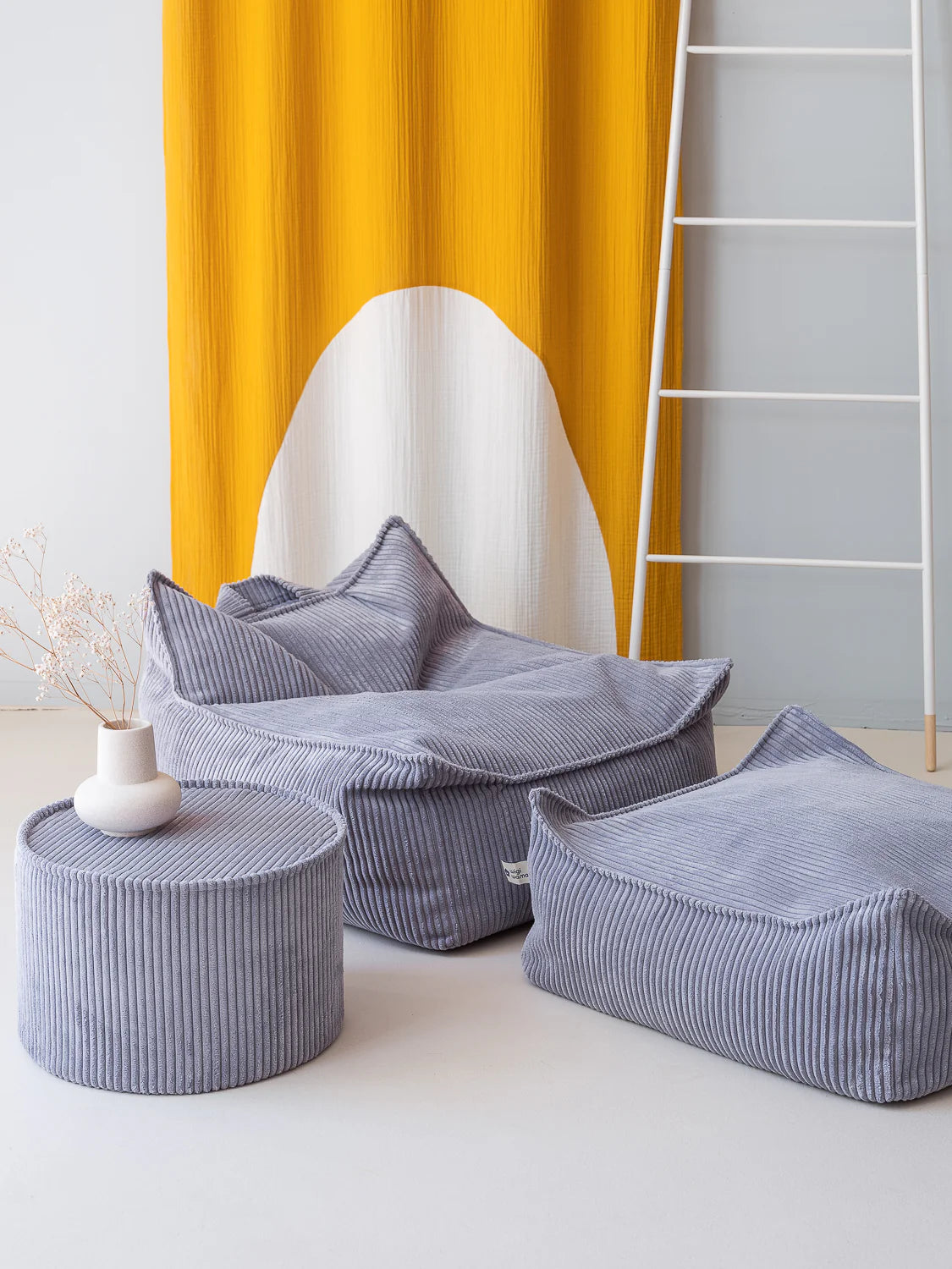 Pouffe, Blueberry Blue