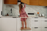 Foldable kitchen tower, White