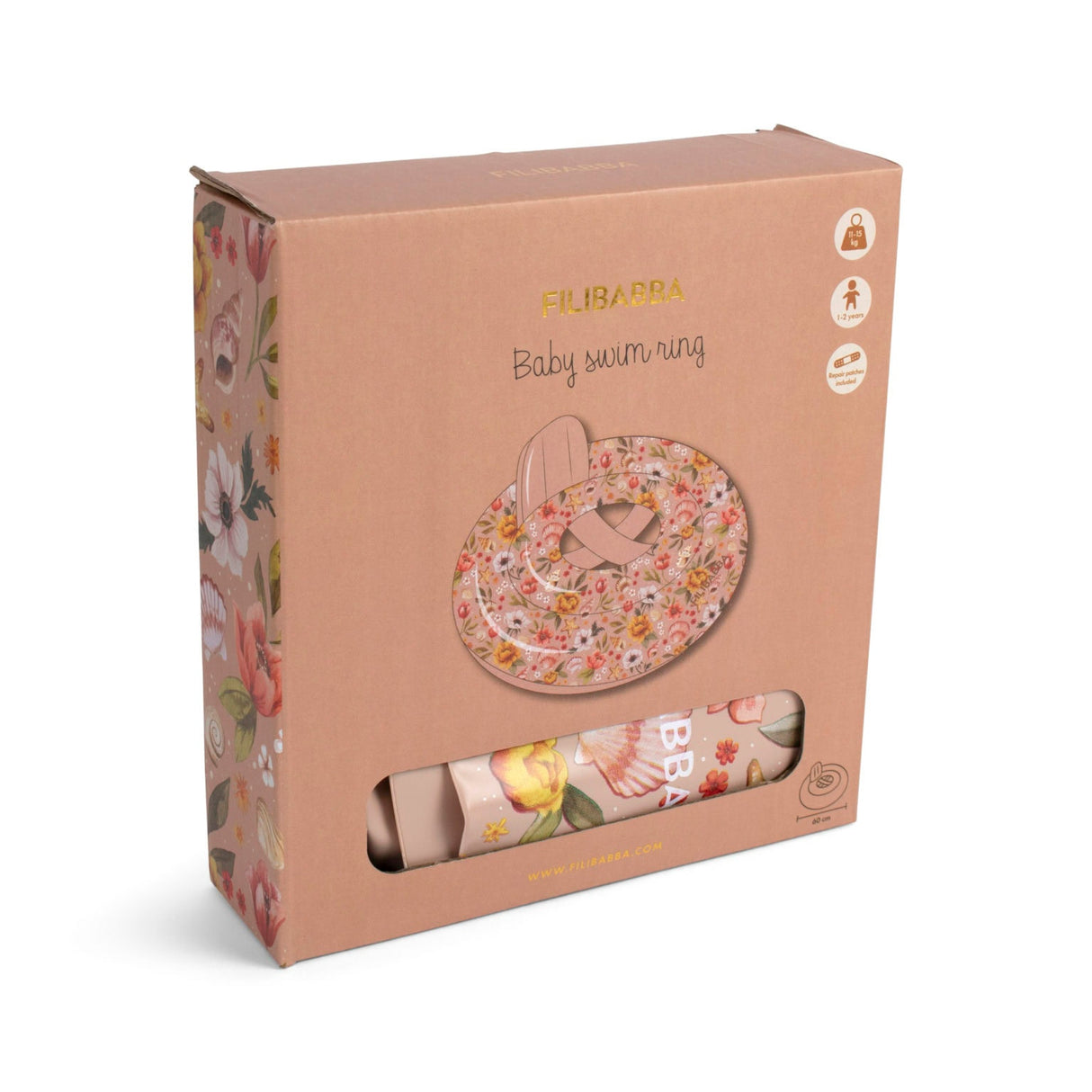 Babybadring Alfie, Ocean Blossom