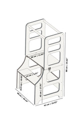 Foldable kitchen tower, Black