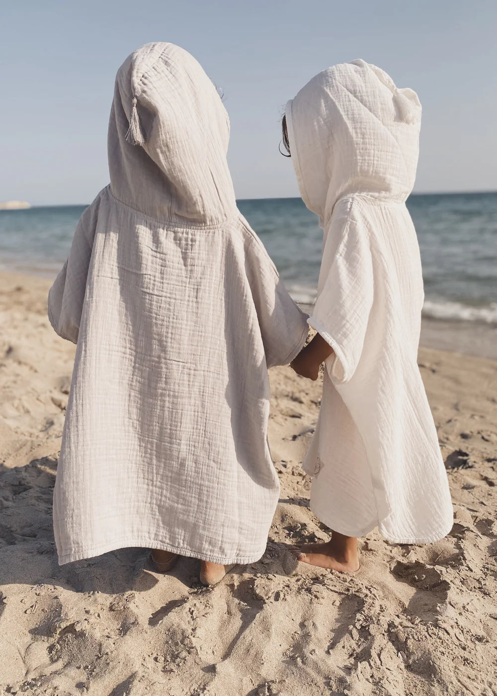 Muslin Poncho Ecru