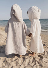 Muslin Poncho Ecru