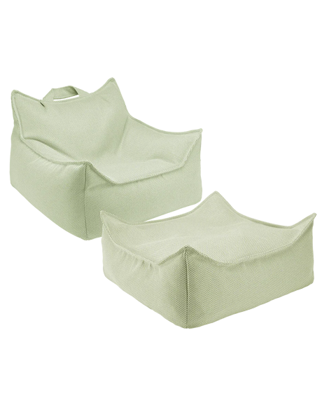 Herba Outdoor Beanbag Chair & Ottoman Set