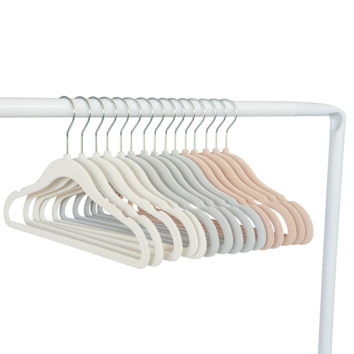Velourgalgar 15-pack, Creme/grå/hasselnöt