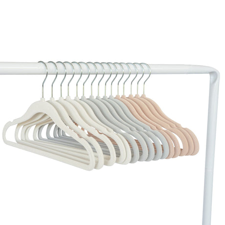 Velourgalgar 15-pack, Creme/grå/hasselnöt