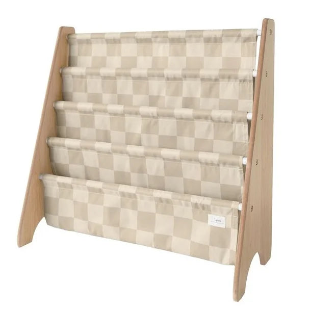 Bokhylla, Schackrutor beige