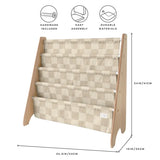Bokhylla, Schackrutor beige