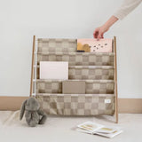 Bokhylla, Schackrutor beige