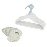Set 15-pack Velourgalgar + 8-pack Garderobsavdelare, Cream/Terrazzo