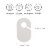 Set 15-pack Velourgalgar + 8-pack Garderobsavdelare, Cream