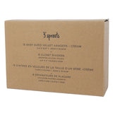 Set 15-pack Velourgalgar + 8-pack Garderobsavdelare, Cream