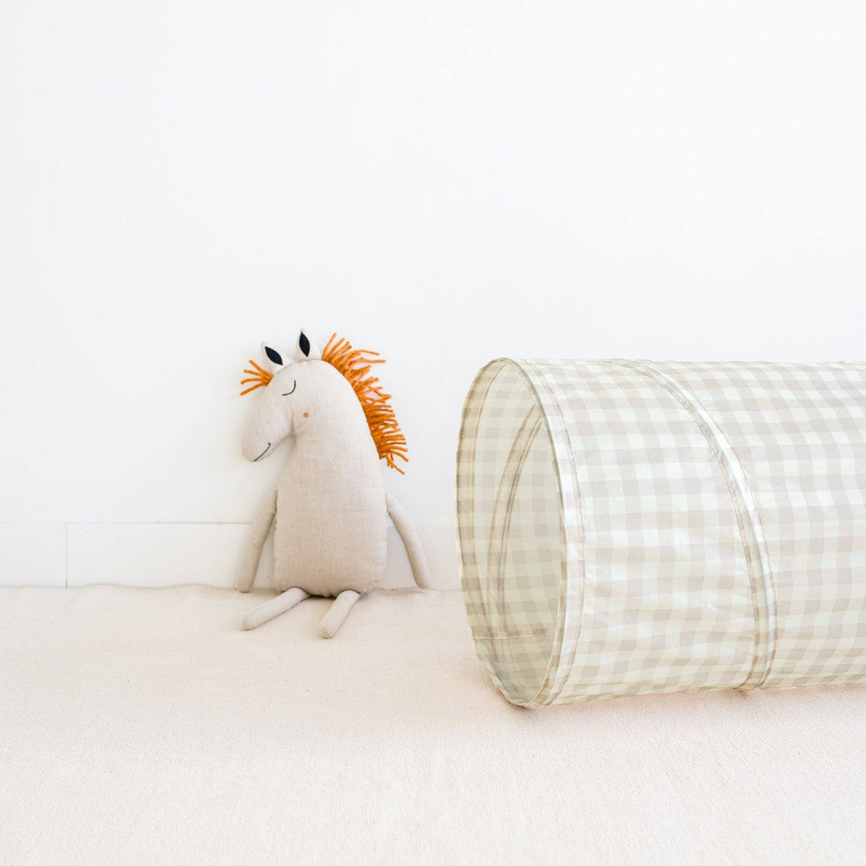 Lektunnel, Gingham/beige