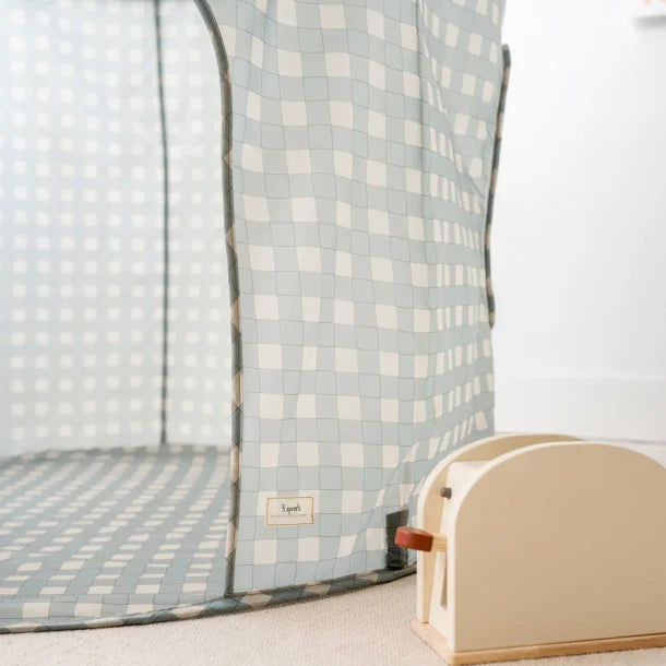 Lektält, Gingham blå