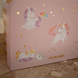 Resväskset för lek och förvaring – 2-pack – Unicorn