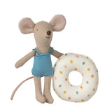 Beach Mouse with float,  Little Sister - Multi Dot