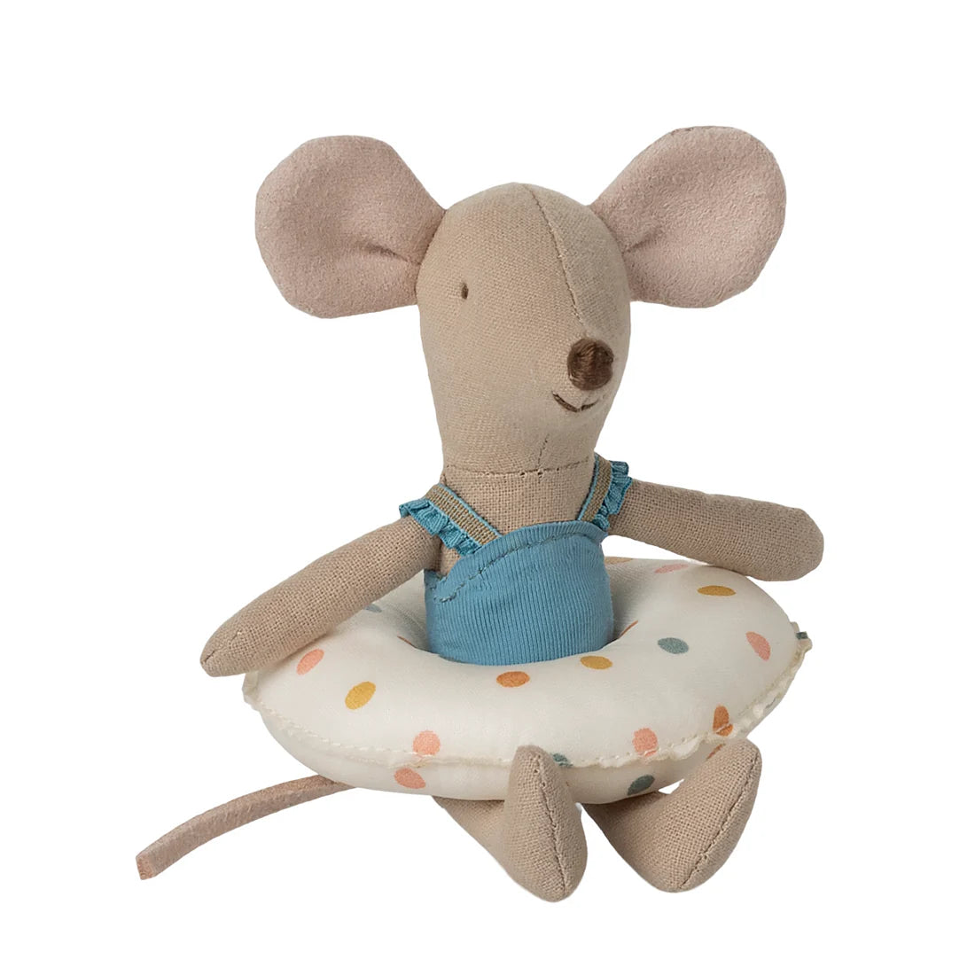 Beach Mouse with float,  Little Sister - Multi Dot