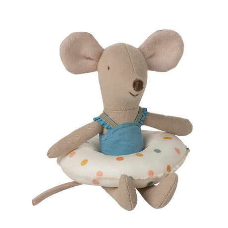 Beach Mouse with float,  Little Sister - Multi Dot